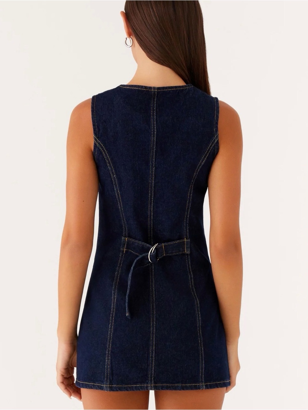 Peppermayo Folton índigo mini denim dress size 14 - Picture 2 of 6